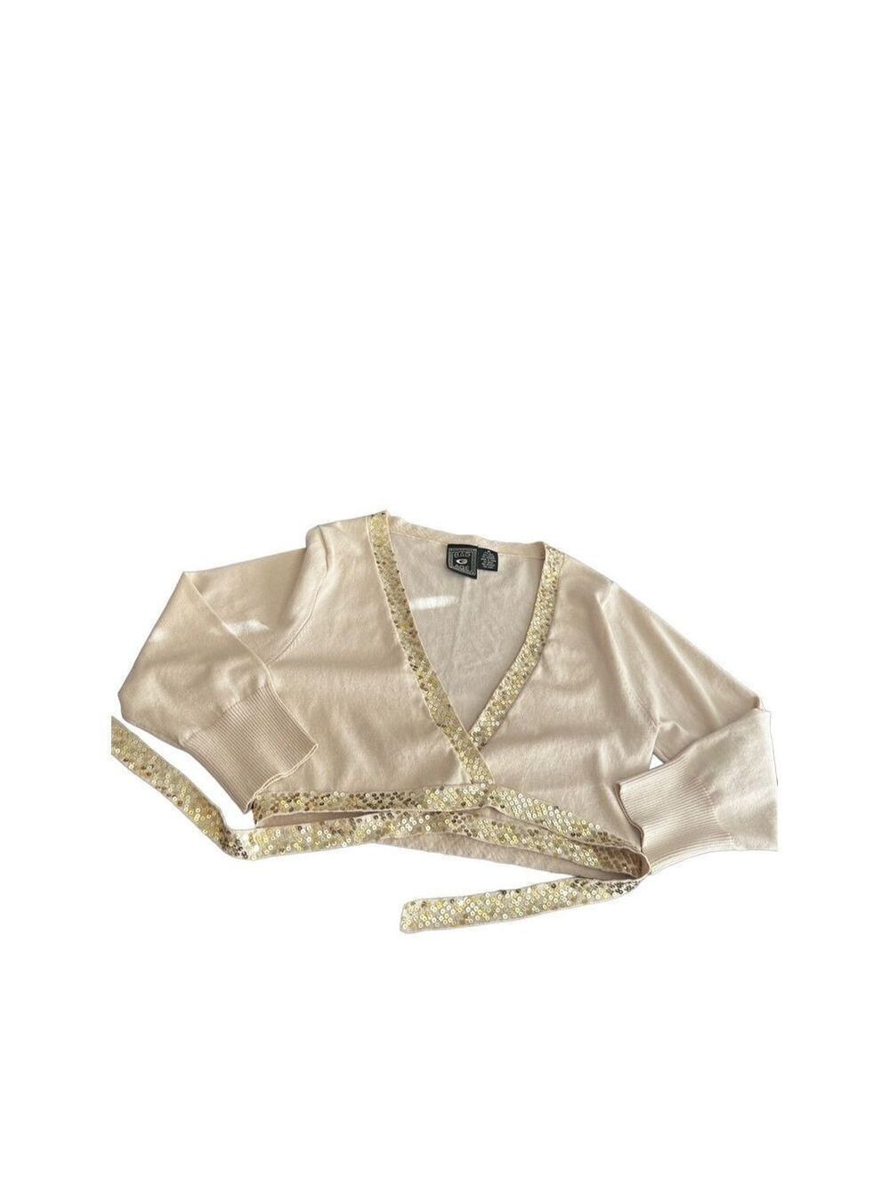 Bolero Cropped Sequin Cardigan size M